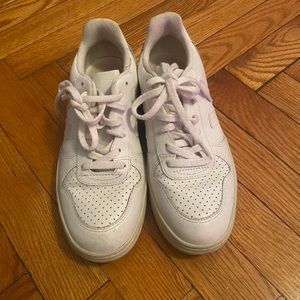 VEJAS WHITE LEATHER V-12 SNEAKERS